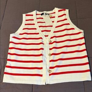 NWT Striped vest